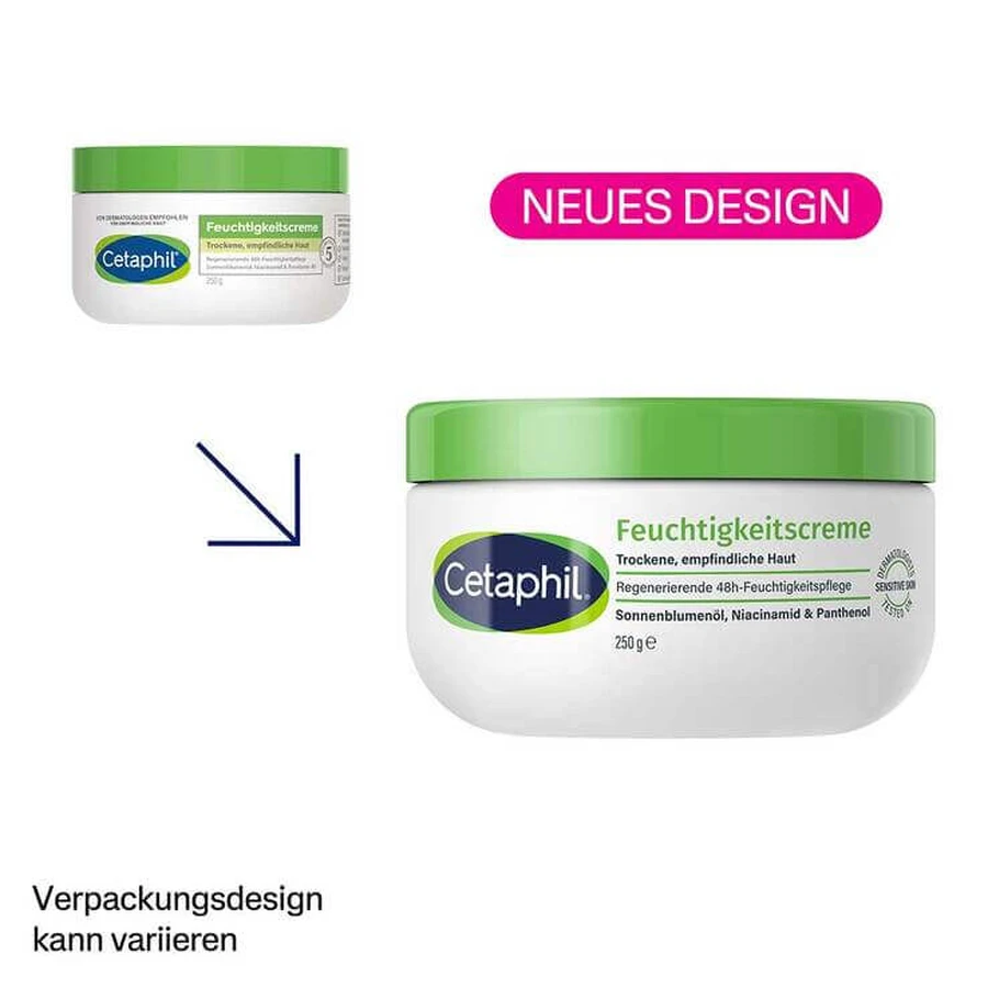 Cetaphil Cremă hidratantă pentru pielea uscată și sensibilă, 2 x 456 ml cremă