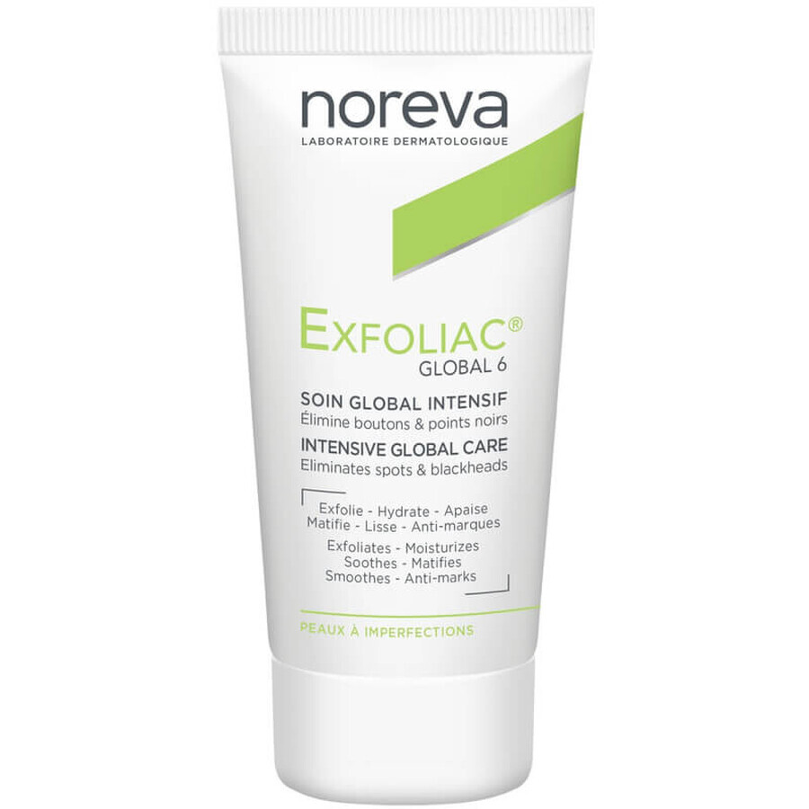 Noreva Exfoliac Global 6 Crema Cuidado Global Intensivo, 30 ml