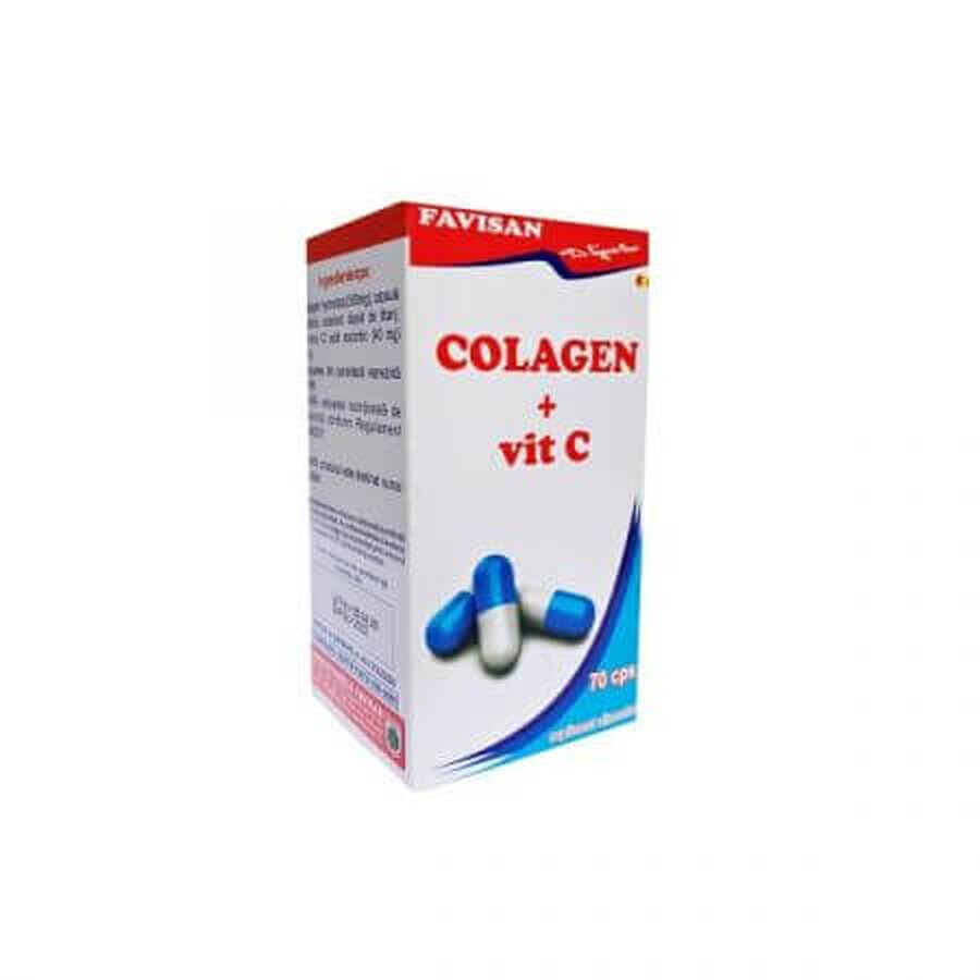 Colágeno + Vitamina C, 70 cápsulas, Favisan