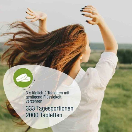 Chlorella 500 mg, comprimidos ecológicos con certificación Naturland, 550 comprimidos
