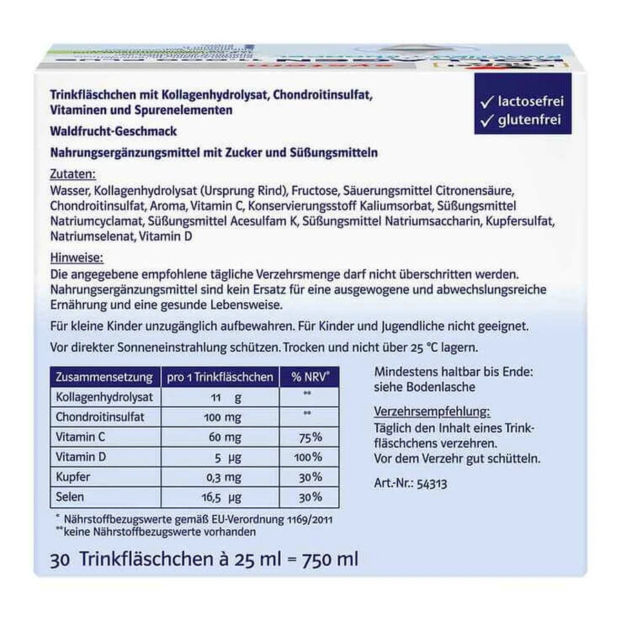 Doppelherz System Collagen 11000 Plus, ampollas, 2 cajas de 30 ampollas (25 ml cada una)