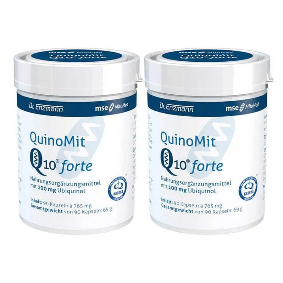 Quinomit Q10 Forte, gélules, 2 boîtes de 90 gélules