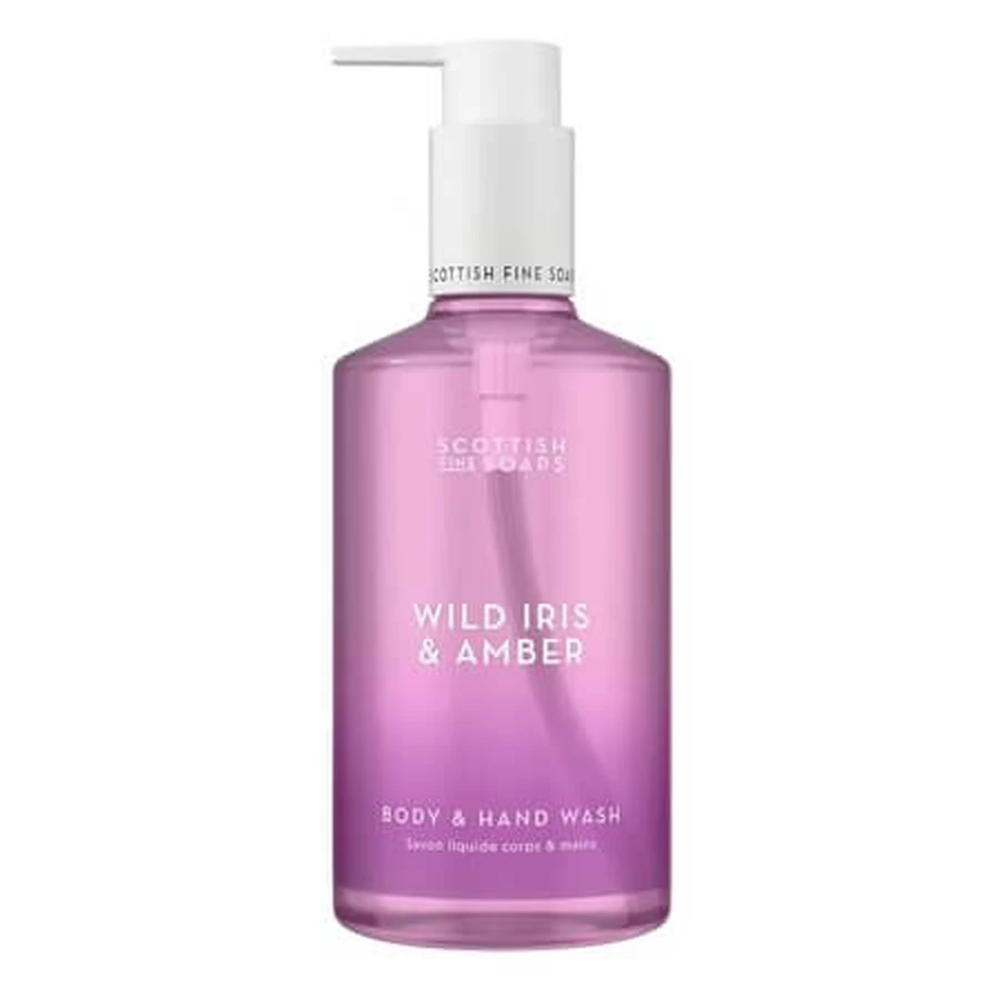 Sapun lichid de maini si corp, Wild Iris & Amber, 300 ml, Scottish Fine Soaps