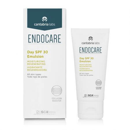 Endocare Emulsión de Día Hidratante y Regeneradora, FPS 30, 40 ml, Cantabria Labs