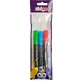 Set mit Kreidemarkern mit runder Spitze, grün, blau, rot, 3er-Pack, Strigo