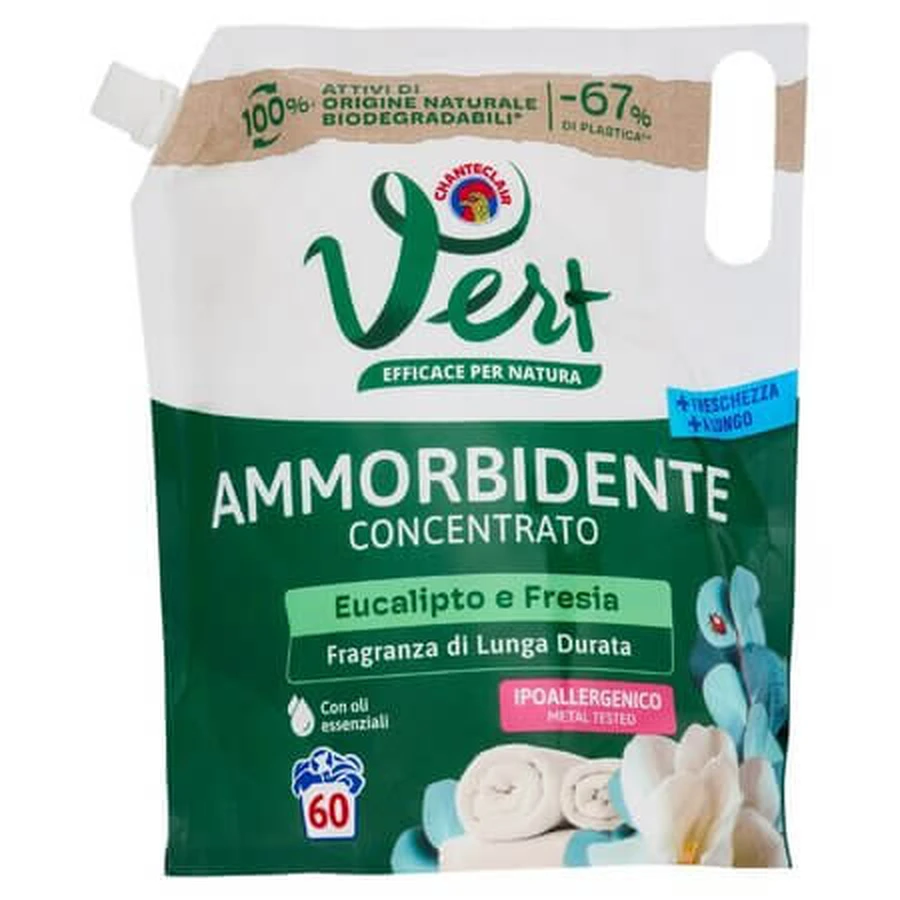 Adoucissant pour le linge de bébé, eucalyptus et freesia, 1,2 litre, Chante Clair
