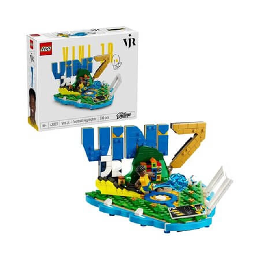 Vini Jr. Grandes momentos del fútbol, a partir de 10 años, 43027, 510 piezas, Lego