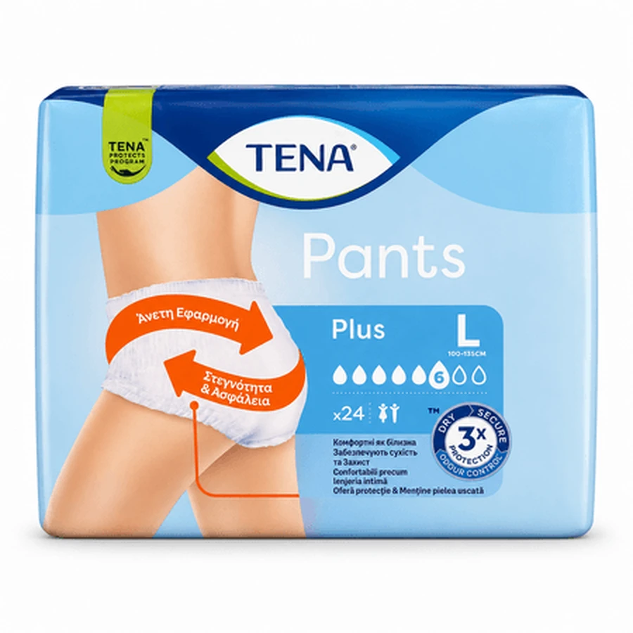 Pants Plus incontinentieondergoed, maat L, 24-pack, Tena