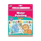 Carte de colorat reutilizabila cu apa Water Painting, Animalute, 3 ani+, Galt