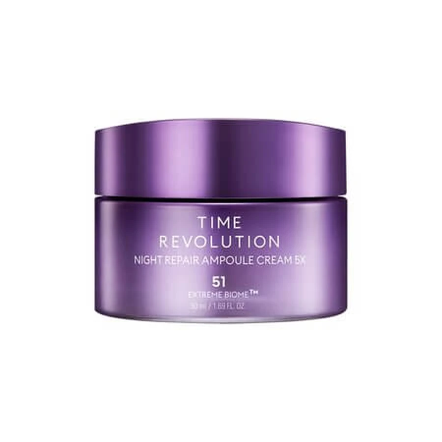 Crème visage raffermissante Time Revolution Night Repair Ampoule 5X, 50 ml, Missha