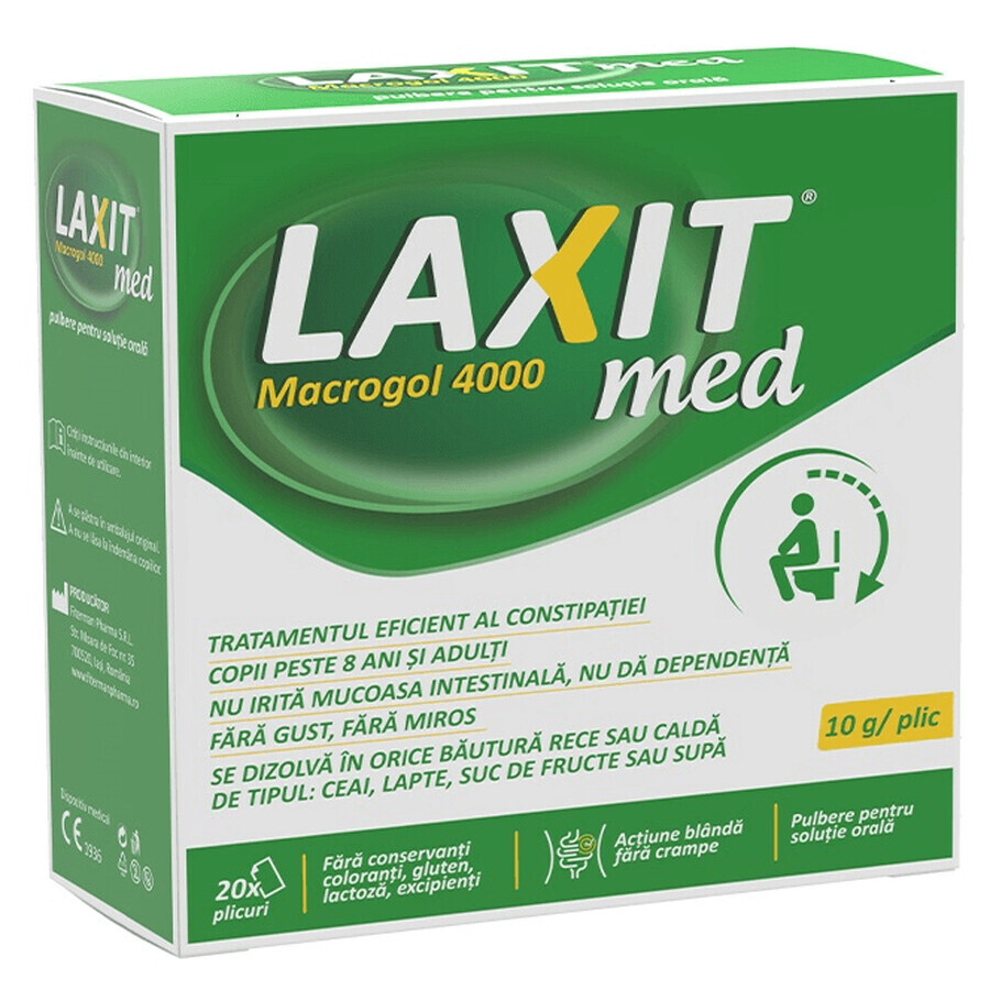 Laxit Med, 20 sobres x 10 g, Fiterman Pharma