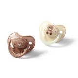 Chupetes anatómicos de silicona Night & Day, de 0 a 6 meses, paquete de 2, Babyono