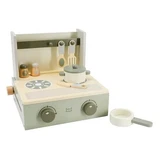 Wooden Toy Stove, Olive Green, Ages 36+ Months, Label Label