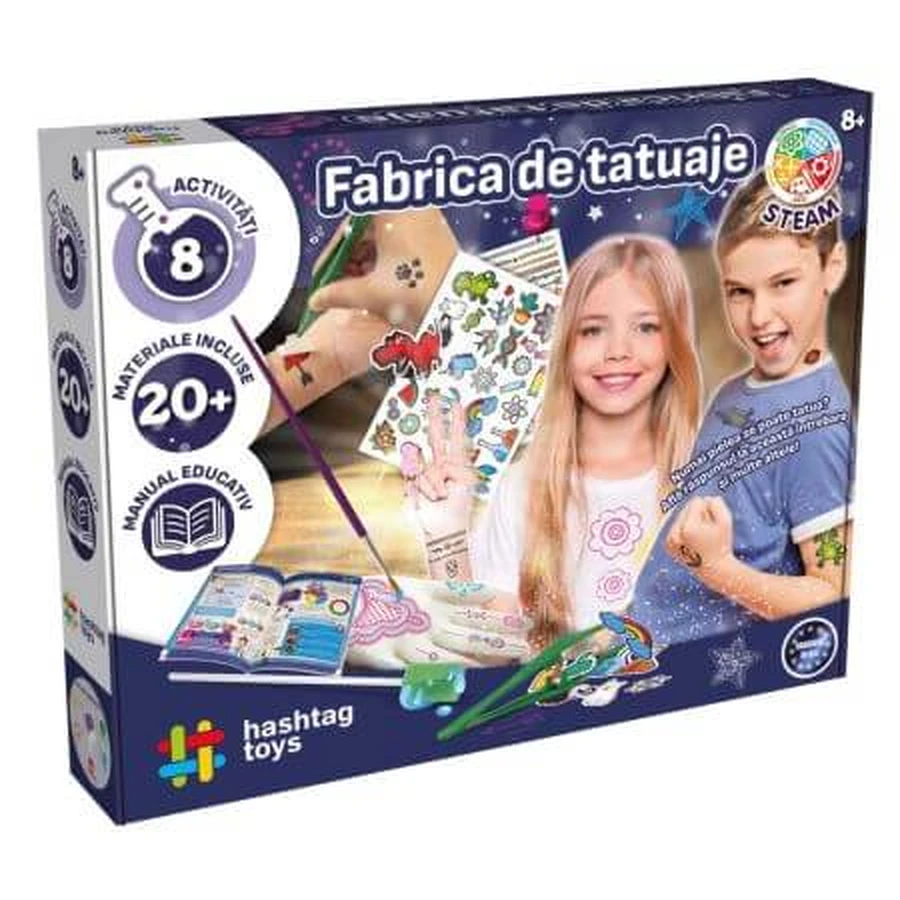 Kit de studio de tatouage, à partir de 8 ans, Hashtag Toys