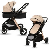 Caruciorul transformabil 2 in 1 Elite, Sand, AppeKids