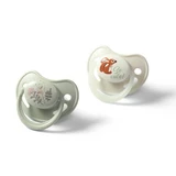 Chupetes anatómicos de silicona Night & Day, de 6 a 18 meses, paquete de 2, Babyono