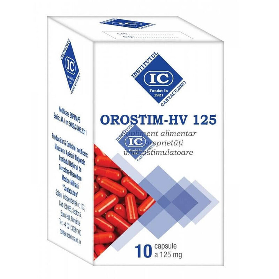 OROSTIM-HV 125, 10 capsule, Istituto Cantacuzino