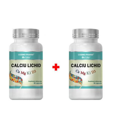 Flüssiges Calcium Paket, 90 + 30 Kapseln, Cosmopharm