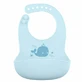 Babero de silicona con bolsillo para migas, azul, verde, beige, a partir de los 6 meses, 1 unidad, Babynova