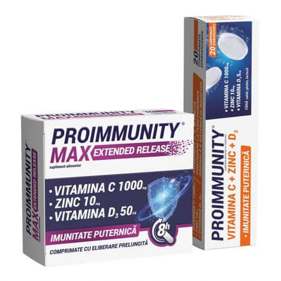 Proimmunity Max Envase de liberación prolongada, 30 comprimidos + Proimmunity, 20 comprimidos, Fiterman Pharma