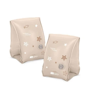 Aripioare gonflabile de inot pentru copii, Beige, 3-6 ani, Sipo