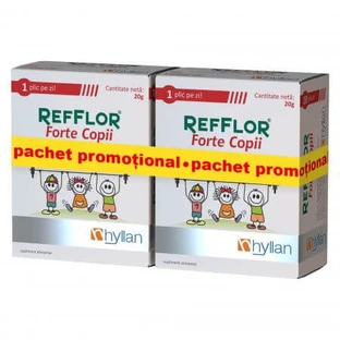 Pakiet promocyjny 1+1 Refflor Forte dla dzieci, 2 x 10 saszetek, Hyllan