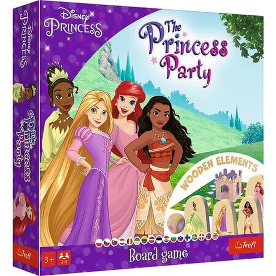 Joc de societate Petrecerea Printeselor Disney Princess, 3 ani+, Trefl