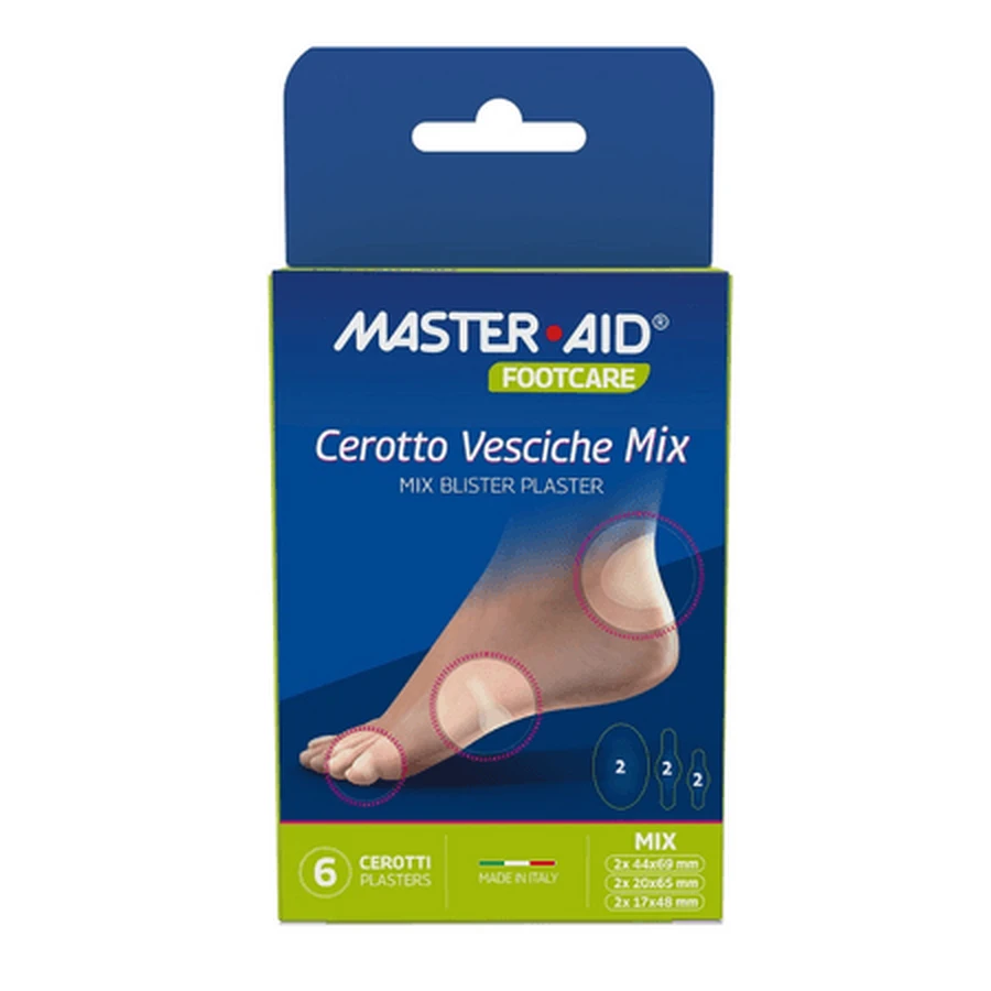 Cerotti idrocolloidali sterili in confezione blister, assortiti, 6 pezzi, Master-Aid