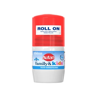 Roll-on lotiune repelent impotriva insectelor Family & Kids, 50 ml, Autan