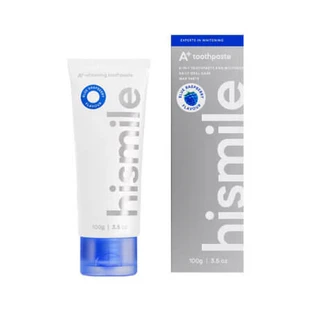 Dentifrice blanchissant 2-en-1 A+, saveur myrtille, 100 g, Hismile