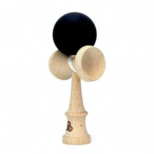 Kendama aus Vollgummi, schwarz, KBR Kendama