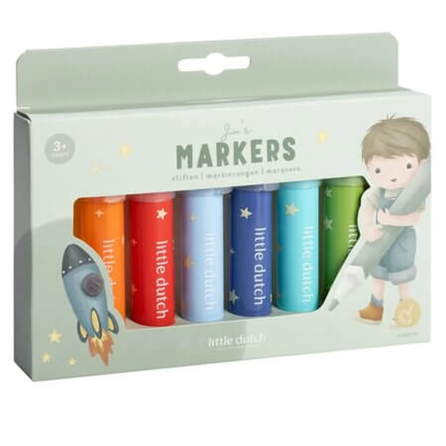 Set carioci Jim, 3 ani+, 8 buc, Little Dutch
