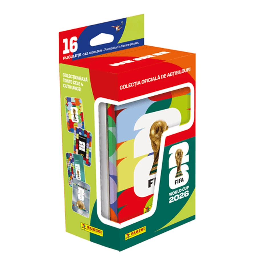 Sammelbox aus Metall mit 112 offiziellen Stickern, FIFA-Weltmeisterschaft 2026, Panini