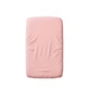 Lenzuolo con angoli 2 in 1 in cotone a doppio strato con elastico e fodera impermeabile, 50x90 cm, rosa, Twindeco