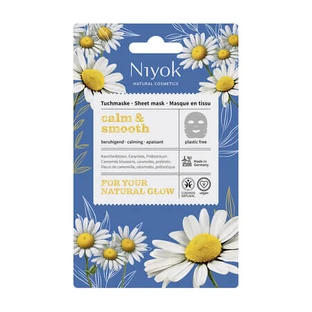 Maschera viso in tessuto Calm & Smooth, 10 ml, Niyok