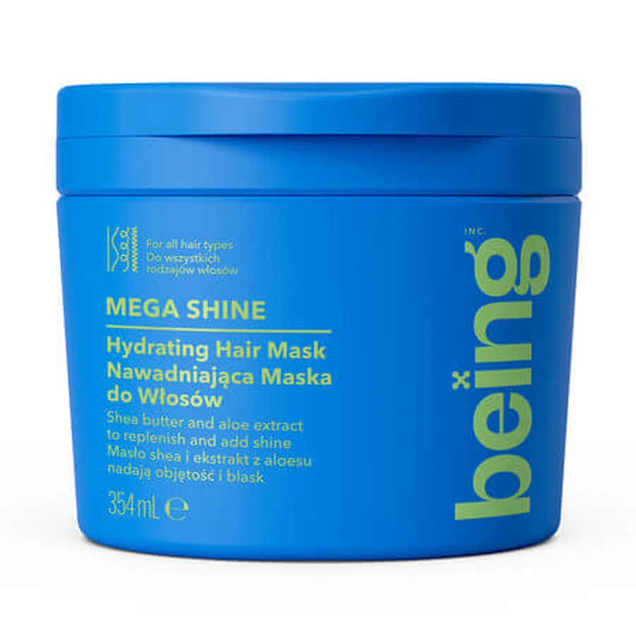 Masque hydratant pour tous types de cheveux, 354 ml, Being