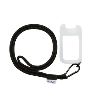 Bolsa para desinfectante de manos con cordón, negra, Haan