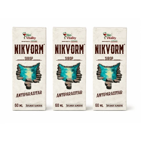 Nikvorm Syrup Value Pack: 3 bottles x 60 ml Bio Vitality