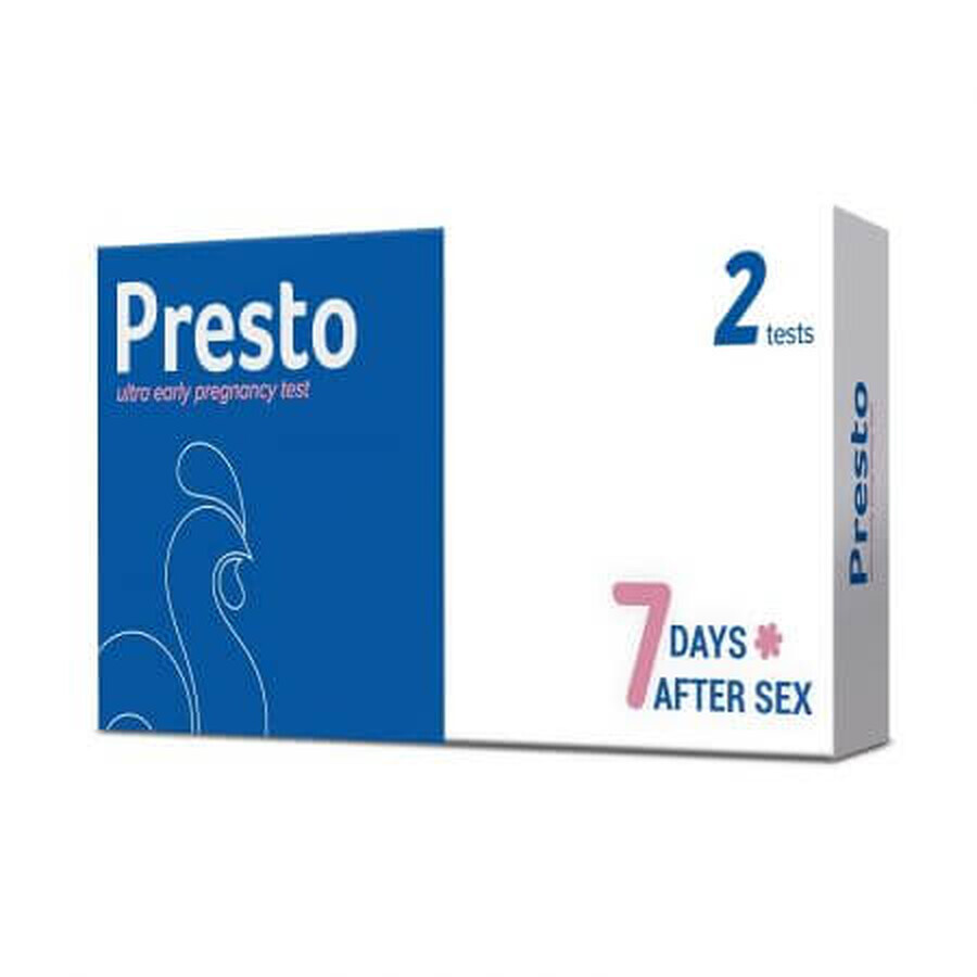 Test de sarcina Presto, 2 bucati, Blue Cross Bio-Medical Co Ltd