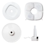 SHAW Ceramic Water Fountain, cat fountain, round, filtration system, ceramic, beige, 2L