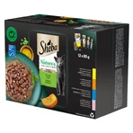 SHEBA Nature's Collection Selectie Mixta, Carne și Pește, plic hrană umedă fără cereale pisici, (în sos), megapack, 85g x 12buc