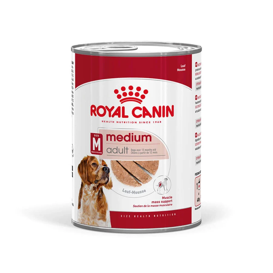 ROYAL CANIN Natvoer voor volwassen honden van middelgroot formaat (pâté), 410 g