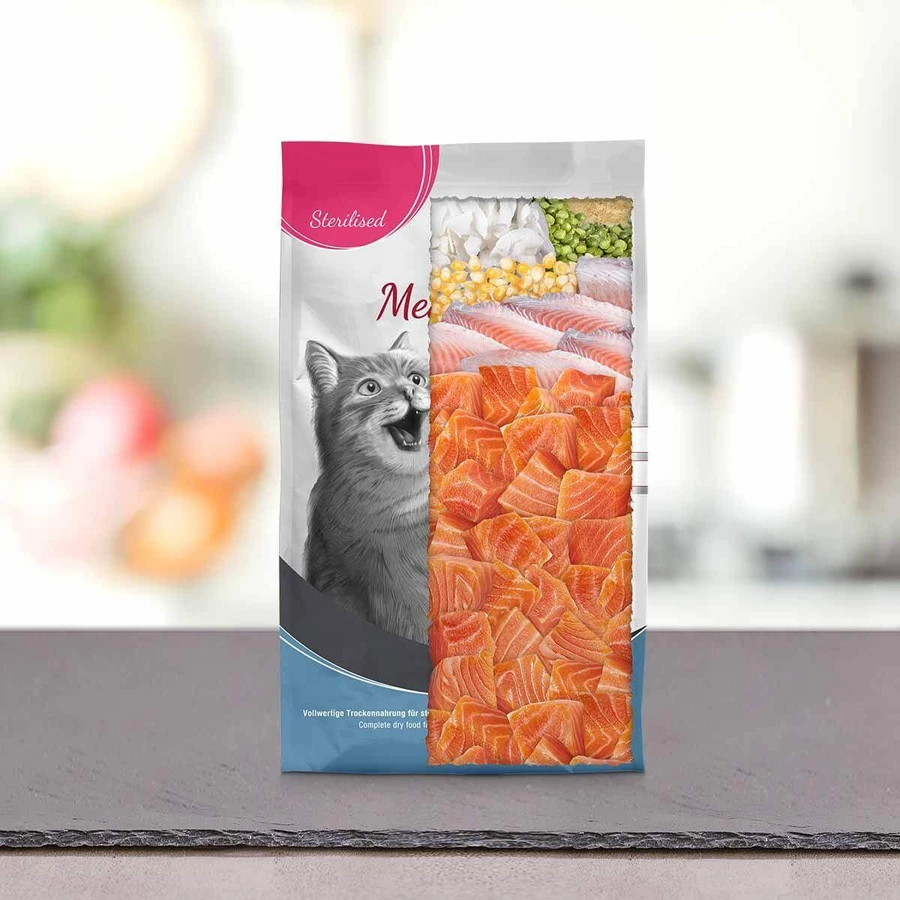 PLATINUM MeatCrisp Sterilised , Pește, hrană uscată pisici sterilizate, deshidratat, 3kg