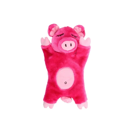 ALL FOR PAWS Cerdito «Snoring Cuddler», juguete de peluche para gatos, de peluche, con sonido, rosa, 27 cm