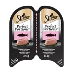 SHEBA Perfect Portions, łosoś, mokra karma dla kotów w tackach (pasztet), opakowanie zbiorcze, 37,5 g × 6: ceny i cechy