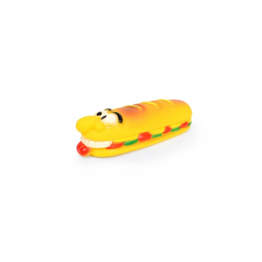 LEOPET Fun Bread, jouet à lancer pour chien, tailles S-L, vinyle, activité physique, multicolore, 18 x 5,5 x 4,5 cm