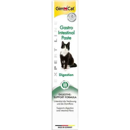 GIMCAT Gastro Intestinal Paste, functionele beloningspasta voor katten, spijsverteringsstelsel, (topping), 50 g