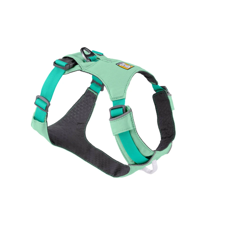 RUFFWEAR Hi & Light Sage Green, Zweipunkt-Geschirr (Brust und Rücken) für Hunde, verstellbar, reflektierend, grün, XS (23–33 cm)
