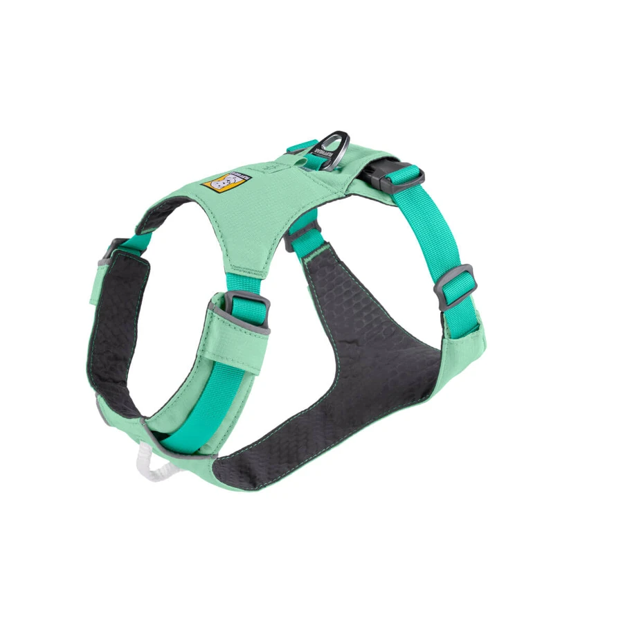 RUFFWEAR Hi & Light Sage Green, Zweipunkt-Geschirr (Brust und Rücken) für Hunde, verstellbar, reflektierend, grün, XS (23–33 cm)