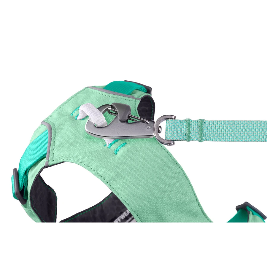 RUFFWEAR Hi & Light Sage Green, Zweipunkt-Geschirr (Brust und Rücken) für Hunde, verstellbar, reflektierend, grün, XS (23–33 cm)